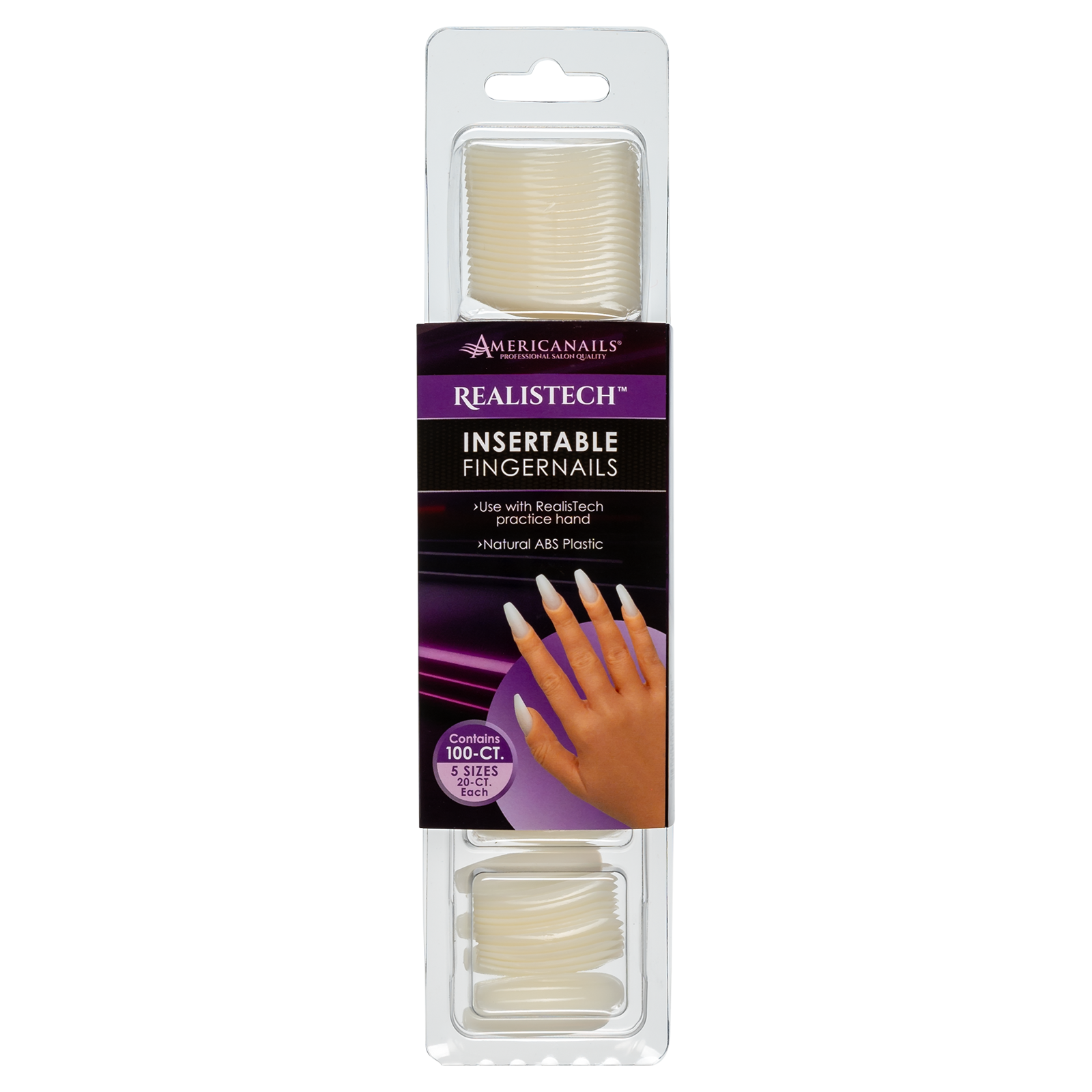 RealisTech Insertable Fingernails 100ct