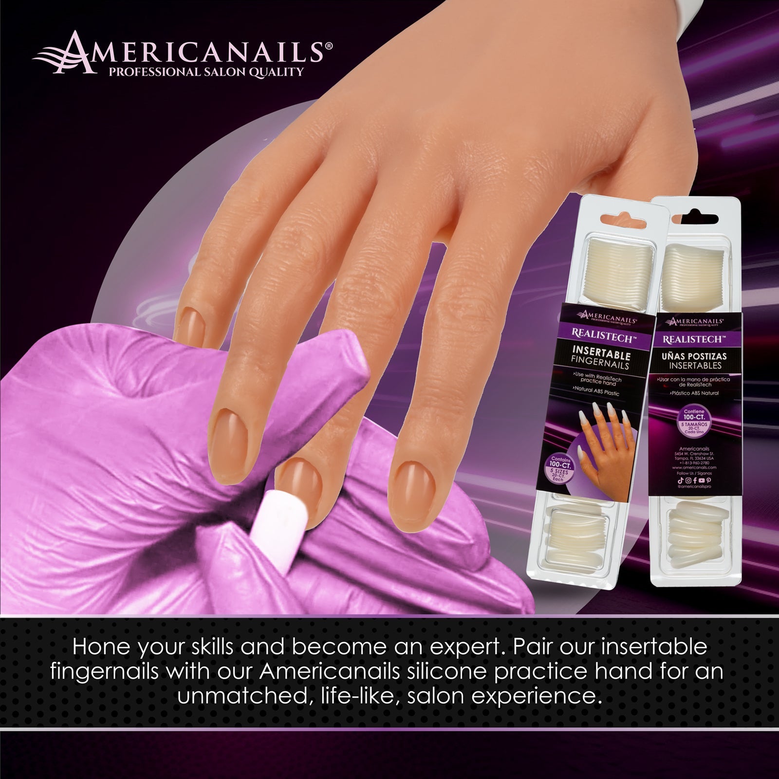 RealisTech Insertable Fingernails 100ct