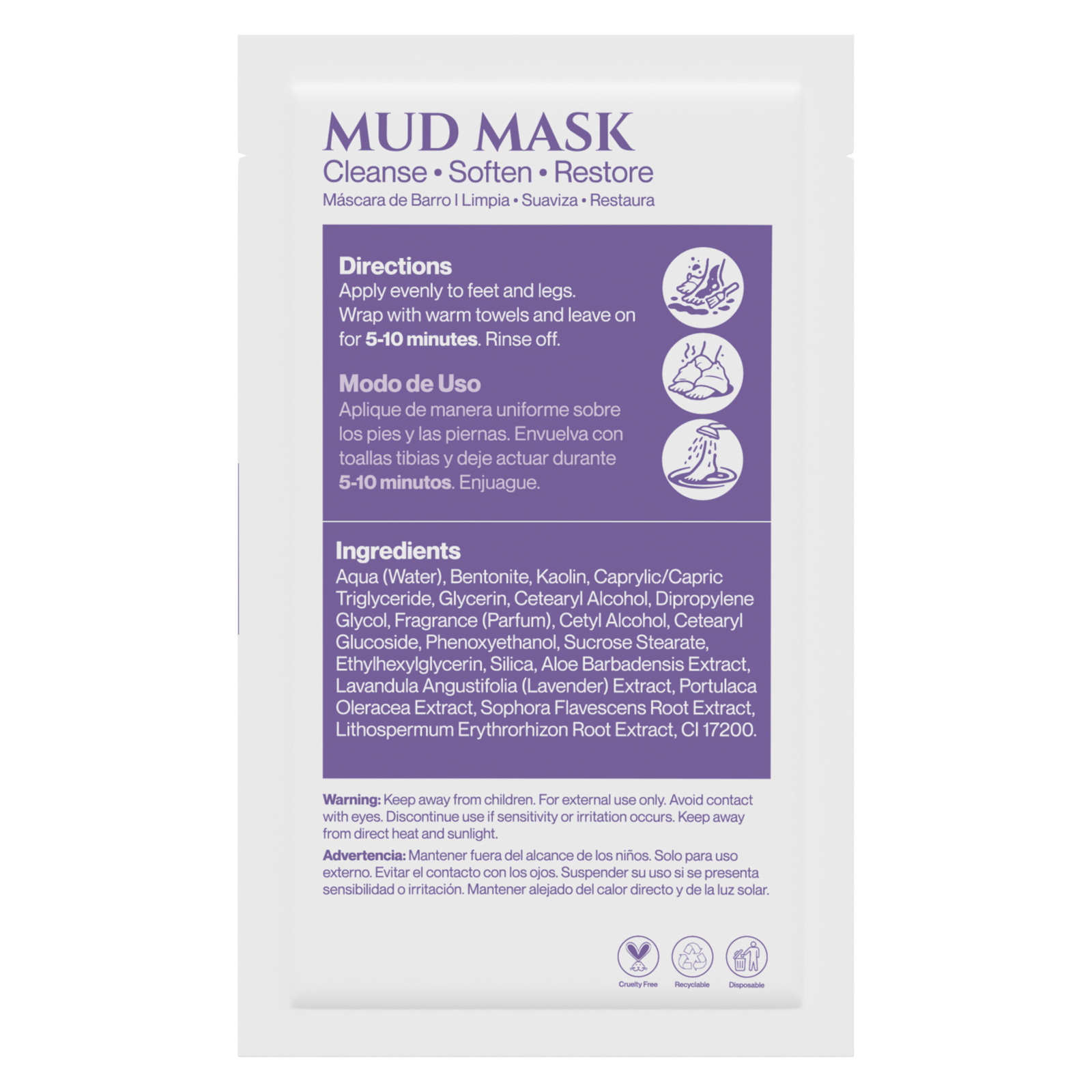 AMN Spa Complete Pedi Kit | Soothing Lavender