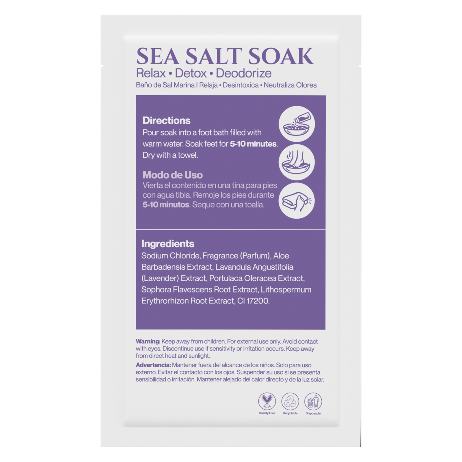 AMN Spa Complete Pedi Kit | Soothing Lavender