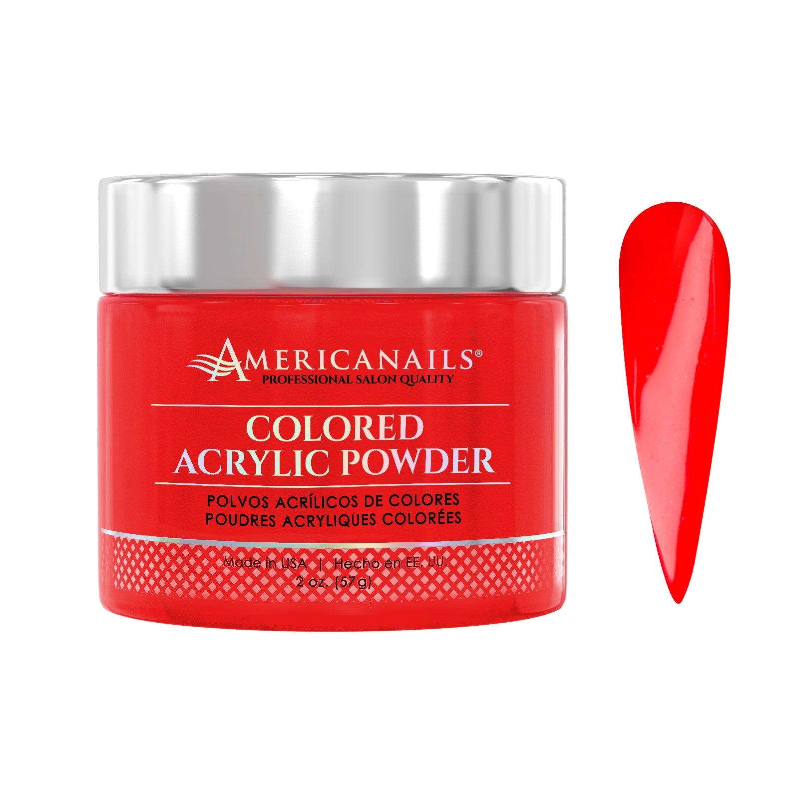 Colored Acrylic Powder | Scarlet Red 2oz