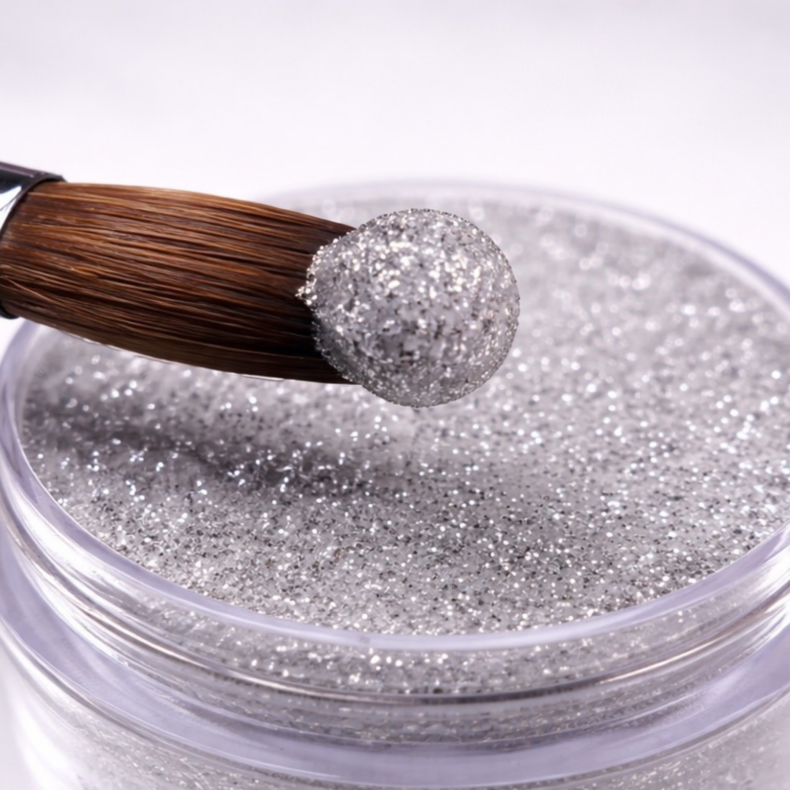 Colored Acrylic Powder | Silver Glitter 2oz