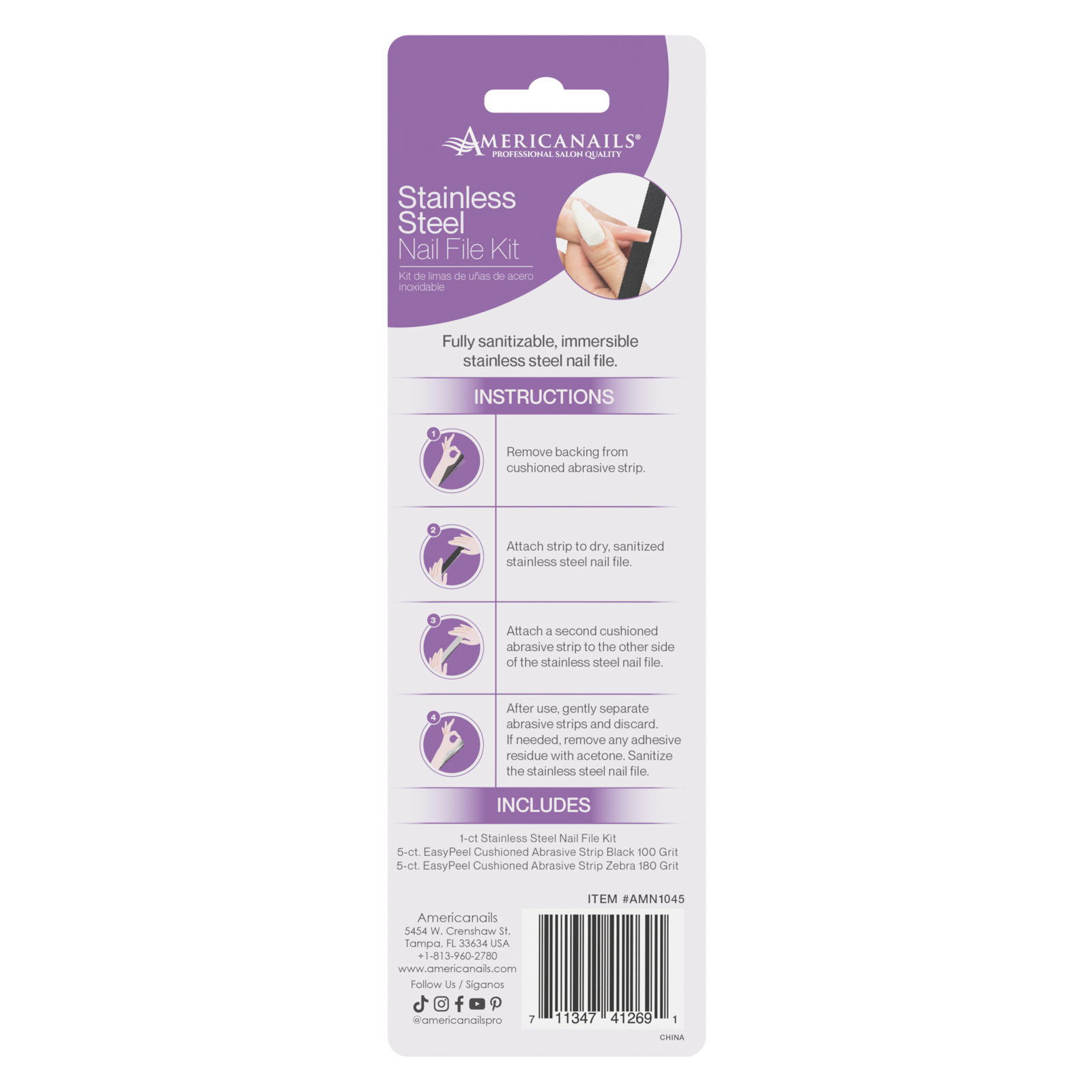 Stainless Steel Nail File Kit