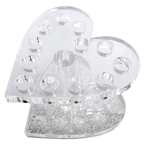 Heart-Shaped Brush Holder