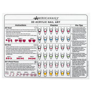 Silicone 3D Acrylic Nail Art Training Mat