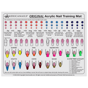 Silicone Acrylic Application Nail Tech Training Mat