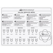 Silicone Salon Services Menu Mat