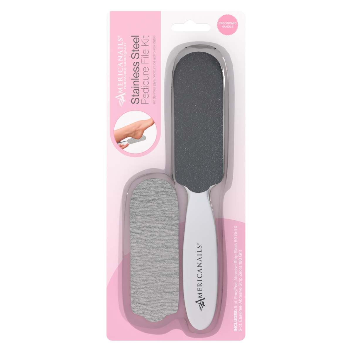 Stainless Steel Pedicure File Kit