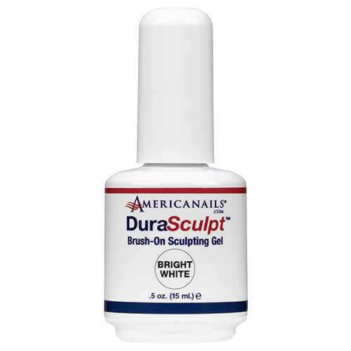 DuraSculpt Gel Escultor de Uñas con Brocha | Blanco Brillante 0.5oz