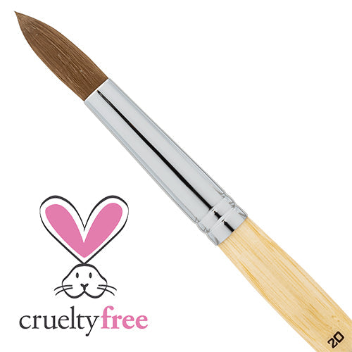 Faux Kolinsky Bamboo Series | Round Acrylic #20 Brush