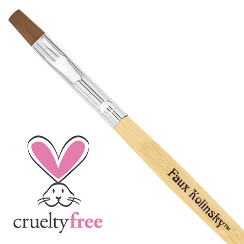 Faux Kolinsky Bamboo Series | Square Gel Brush