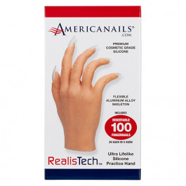 Americanails RealisTech Ultra LifeLike Silicone Practice Hand