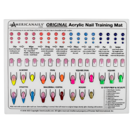 Americanails Mini Silicone Acrylic Nail Training Mat – ESOBEAUTY
