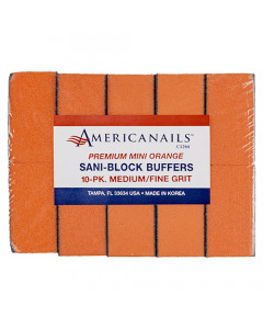 Premium Mini Orange Sani Block Buffers | 100/180 Grit 10ct